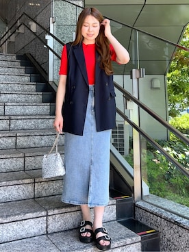 Risaさん（レディース・160cm）の夏コーディネート