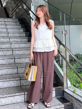 Risaさん（レディース・160cm）の夏コーディネート