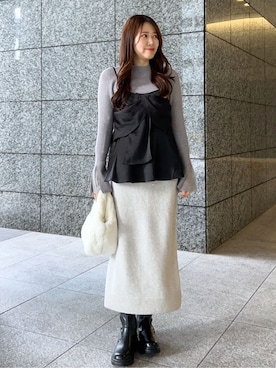 Risaさん(レディース・160cm)の冬コーディネート