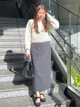 Risaさん（レディース・160cm）の冬コーディネート