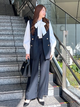 「HusHusH（ハッシュアッシュ）のアイテム」を使った、Risaさん（レディース・160cm）の冬コーディネート