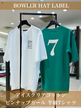 「TAKEO KIKUCHI（タケオキクチ）の【BOWLER HAT LABEL】アイスクリアコットン ピンナップガール 半袖Tシャツ（Tシャツ/カットソー、ホワイト系）」を使った、uedaさん（レディース・152cm）の春コーディネート
