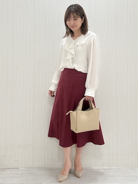 「COUP DE CHANCE（クードシャンス）のアイテム」を使った、yuさん（レディース・154cm）の秋コーディネート