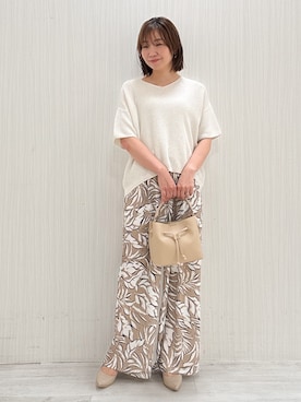 「tk.TAKEO KIKUCHI（ティーケータケオキクチ）のアイテム」を使った、yuさん（レディース・154cm）の春コーディネート
