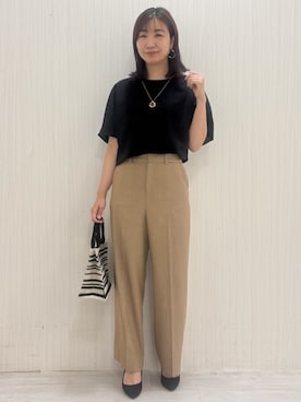 yuさん(レディース・154cm)の夏コーディネート