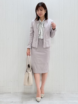 「COUP DE CHANCE（クードシャンス）のアイテム」を使った、yuさん（レディース・154cm）の秋コーディネート