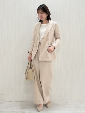 「COUP DE CHANCE（クードシャンス）のアイテム」を使った、yuさん（レディース・154cm）の春コーディネート