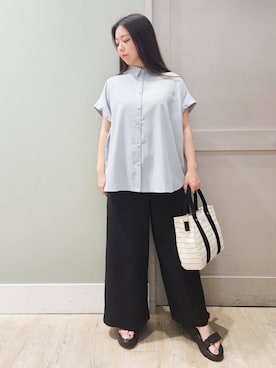 「Lee（リー）のアイテム（バッグ）」を使った、maiさん（レディース・149cm）の夏コーディネート