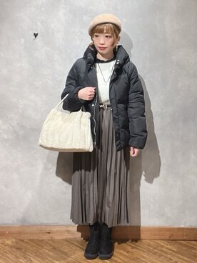 「DRESKIP（ドレスキップ）のアイテム」を使った、shellさん（レディース・152cm）の冬コーディネート