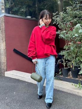 「LAVEANGE（ラビアンジェ）のアイテム」を使った、hyeriさん（レディース・158cm）の秋コーディネート