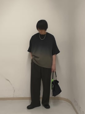 「tk.TAKEO KIKUCHI（ティーケータケオキクチ）のアイテム（アクセサリー）」を使った、サクライさん（メンズ・172cm）の夏コーディネート