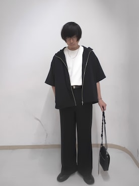 「tk.TAKEO KIKUCHI（ティーケータケオキクチ）のアイテム（アクセサリー）」を使った、サクライさん（メンズ・172cm）の夏コーディネート