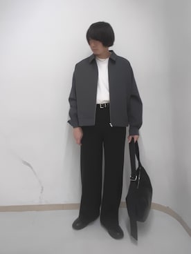 「tk.TAKEO KIKUCHI（ティーケータケオキクチ）のアイテム（パンツ）」を使った、サクライさん（メンズ・172cm）の夏コーディネート