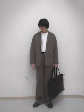 「tk.TAKEO KIKUCHI（ティーケータケオキクチ）のアイテム（バッグ）」を使った、サクライさん（メンズ・172cm）の夏コーディネート