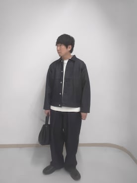 「tk.TAKEO KIKUCHI（ティーケータケオキクチ）のアイテム（ブルゾン）」を使った、サクライさん（メンズ・172cm）の夏コーディネート