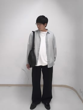 「tk.TAKEO KIKUCHI（ティーケータケオキクチ）のアイテム（トップス）」を使った、サクライさん（メンズ・172cm）の秋コーディネート
