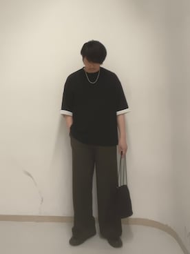 「tk.TAKEO KIKUCHI（ティーケータケオキクチ）のアイテム（アクセサリー）」を使った、サクライさん（メンズ・172cm）の夏コーディネート