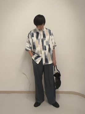 「tk.TAKEO KIKUCHI（ティーケータケオキクチ）のアイテム（アクセサリー）」を使った、サクライさん（メンズ・172cm）の夏コーディネート