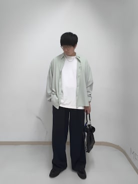 「tk.TAKEO KIKUCHI（ティーケータケオキクチ）のアイテム（トップス）」を使った、サクライさん（メンズ・172cm）の夏コーディネート