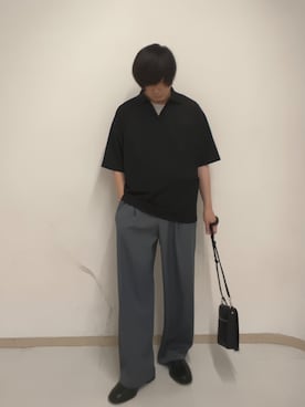 「tk.TAKEO KIKUCHI（ティーケータケオキクチ）のアイテム（トップス）」を使った、サクライさん（メンズ・172cm）の夏コーディネート