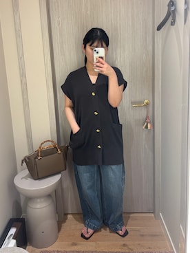 「フレンチスリーブ」｜CHISATOさん（レディース・153cm）の夏コーディネート