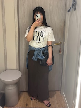 「GALENA（LOUNGEDRESS）（ガレナ）のアイテム」を使った、CHISATOさん（レディース・153cm）の夏コーディネート