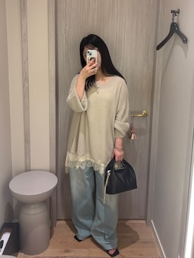 「GALENA（LOUNGEDRESS）（ガレナ）のアイテム」を使った、CHISATOさん（レディース・153cm）の夏コーディネート