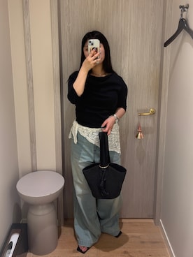 「GALENA（LOUNGEDRESS）（ガレナ）のアイテム」を使った、CHISATOさん（レディース・153cm）の夏コーディネート
