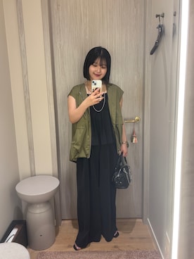 「LOUNGEDRESS（ラウンジドレス）のアイテム」を使った、CHISATOさん（レディース・153cm）の夏コーディネート