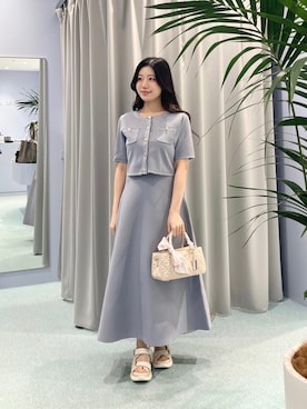 「JILL by JILL STUART（ジルバイジルスチュアート）のアイテム」を使った、runaさん（レディース・153cm）の夏コーディネート