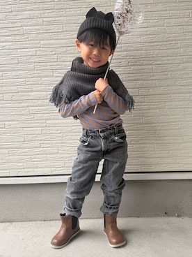 「MARKEY'S（マーキーズ）のアイテム」を使った、towaさん（キッズ・110cm）の冬コーディネート