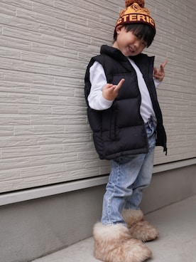 towaさん（キッズ・110cm）の冬コーディネート