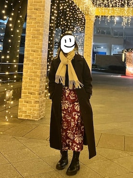 カシミヤ/SUPER140ブレンドトレンチライクウールコートを使った人気