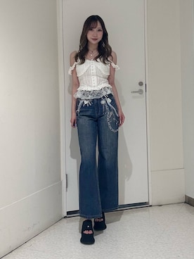 山口葵さん（レディース・160cm）の春コーディネート