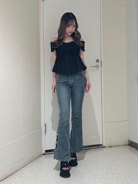 山口葵さん(レディース・160cm)の春コーディネート