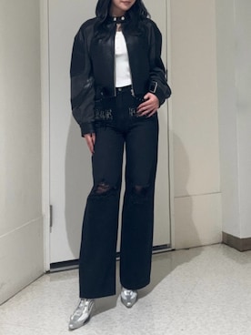 山口葵さん（レディース・160cm）の冬コーディネート