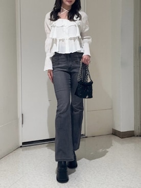 山口葵さん(レディース・160cm)の春コーディネート