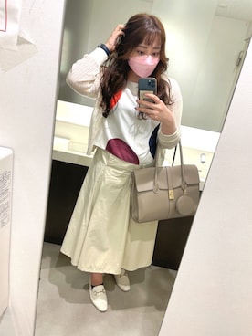 「theory（セオリー）のアイテム（トップス）」を使った、あやかさん（レディース・165cm）の夏コーディネート