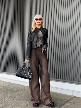 「DIESEL（ディーゼル）のアイテム」を使った、diesel_hanaさん（レディース・161cm）の夏コーディネート