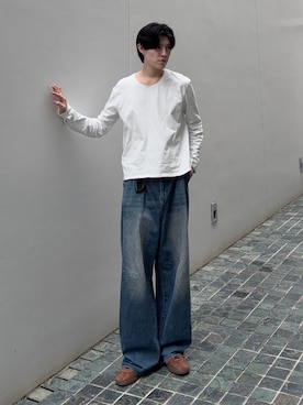 「AGILITY（アジリティー）のアイテム」を使った、井上真宏さん（メンズ・175cm）の夏コーディネート