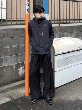 「Adoon plain（アドーンプレーン）のアイテム」を使った、井上真宏さん（メンズ・175cm）の春コーディネート