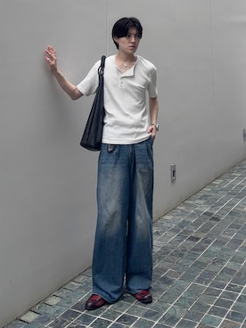 井上真宏さん（メンズ・175cm）の夏コーディネート