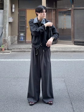 「AGILITY（アジリティー）のアイテム」を使った、井上真宏さん（メンズ・175cm）の春コーディネート