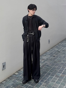 井上真宏さん（メンズ・175cm）の夏コーディネート