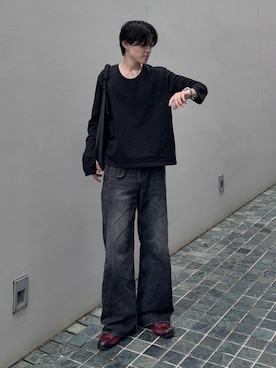 井上真宏さん（メンズ・175cm）の夏コーディネート