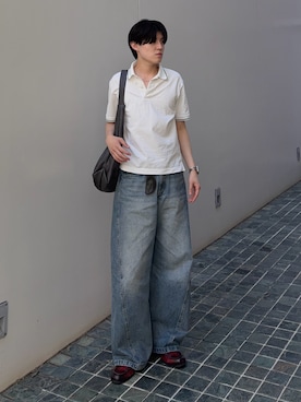 「AGILITY（アジリティー）のアイテム」を使った、井上真宏さん（メンズ・175cm）の春コーディネート