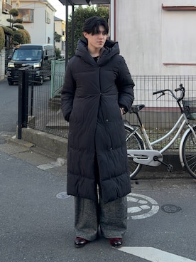 井上真宏さん（メンズ・175cm）の冬コーディネート