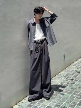 井上真宏さん（メンズ・175cm）の夏コーディネート