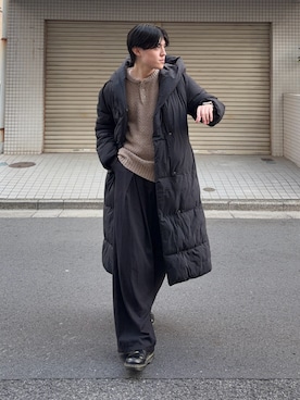 「GAP（ギャップ）のアイテム（ジャケット/アウター）」を使った、井上真宏さん（メンズ・175cm）の冬コーディネート