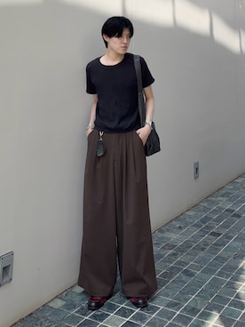 「AGILITY（アジリティー）のアイテム」を使った、井上真宏さん（メンズ・175cm）の春コーディネート